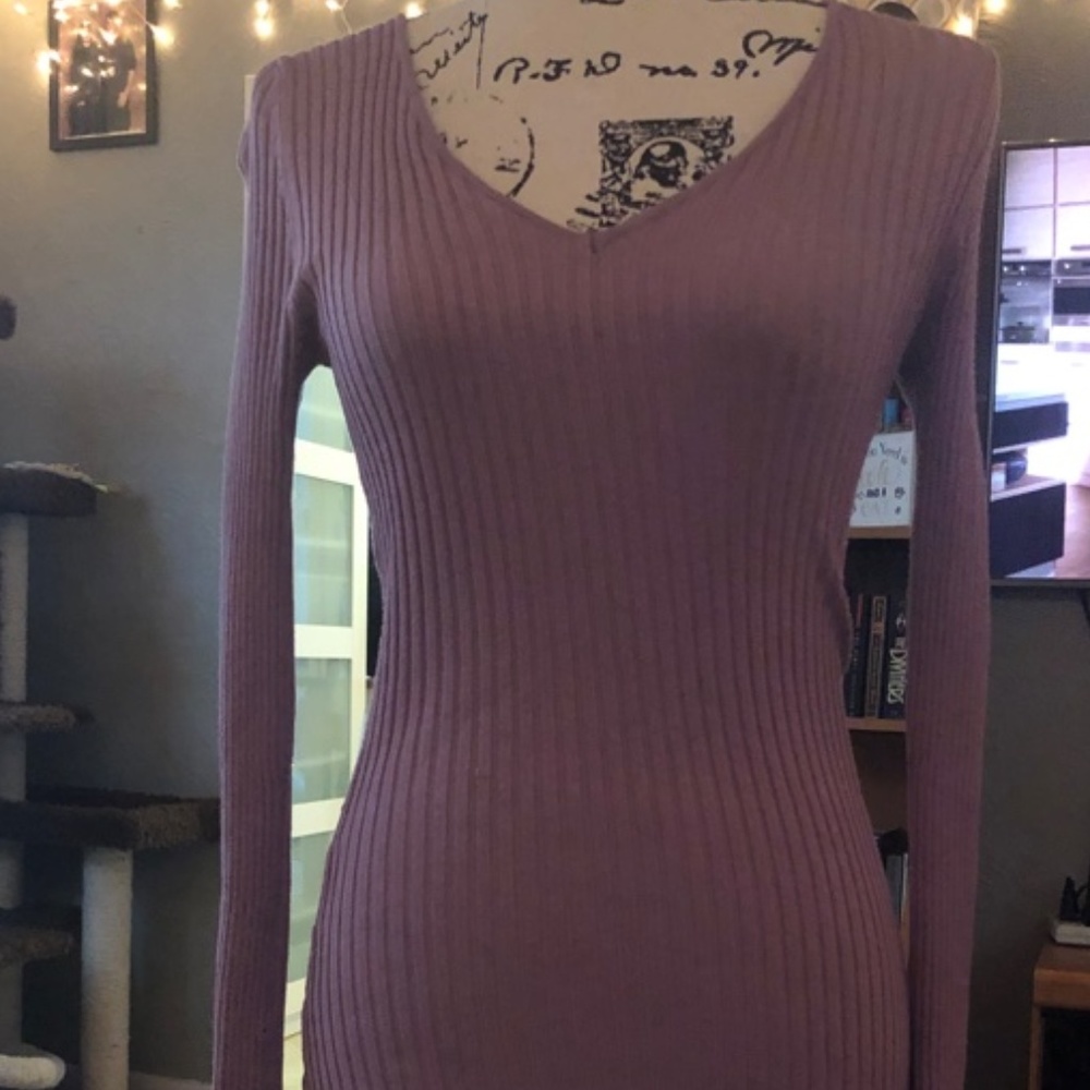 Pink Sweater Dress